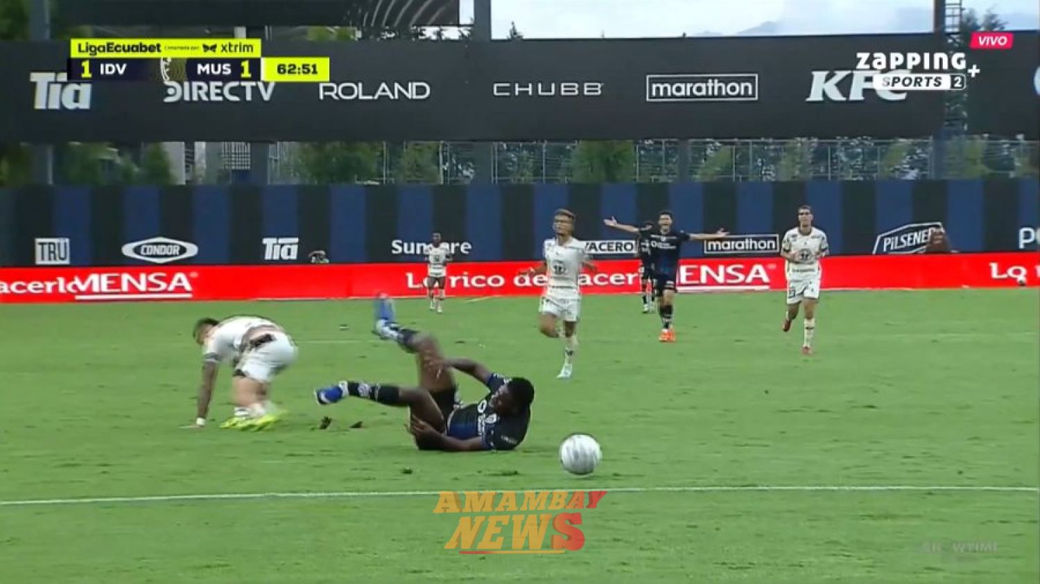 Impactante lesión en el fútbol ecuatoriano