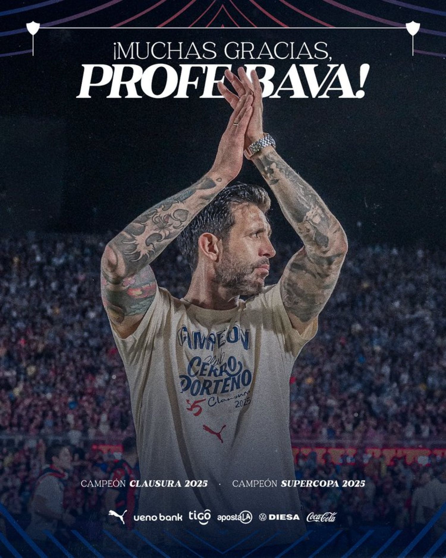 Cerro Porteño despide a Jorge Bava