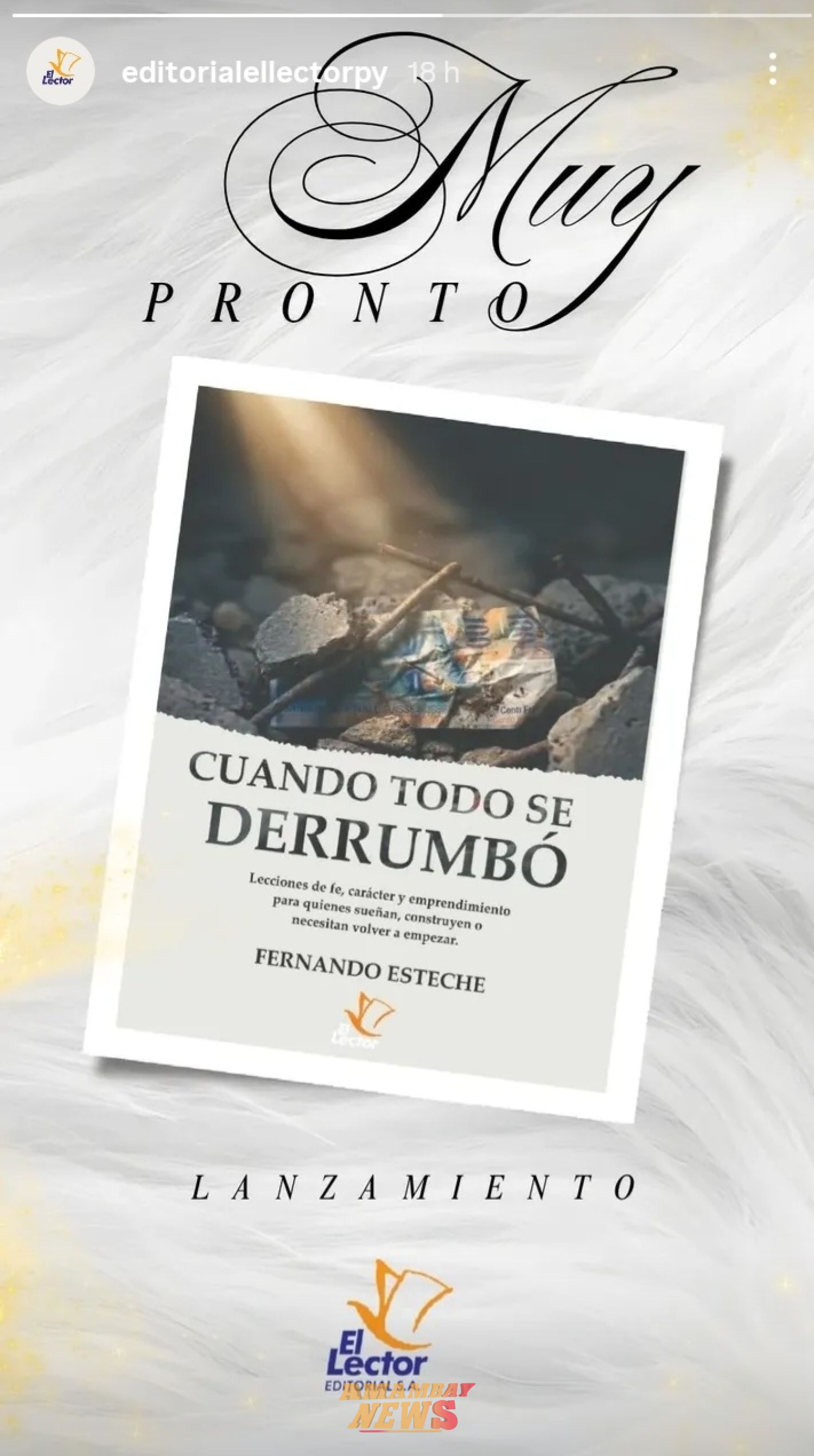 Fecha de lanzamiento del libro "cuando todo se derrumbó" de Fernando Esteche será el 17 de abril