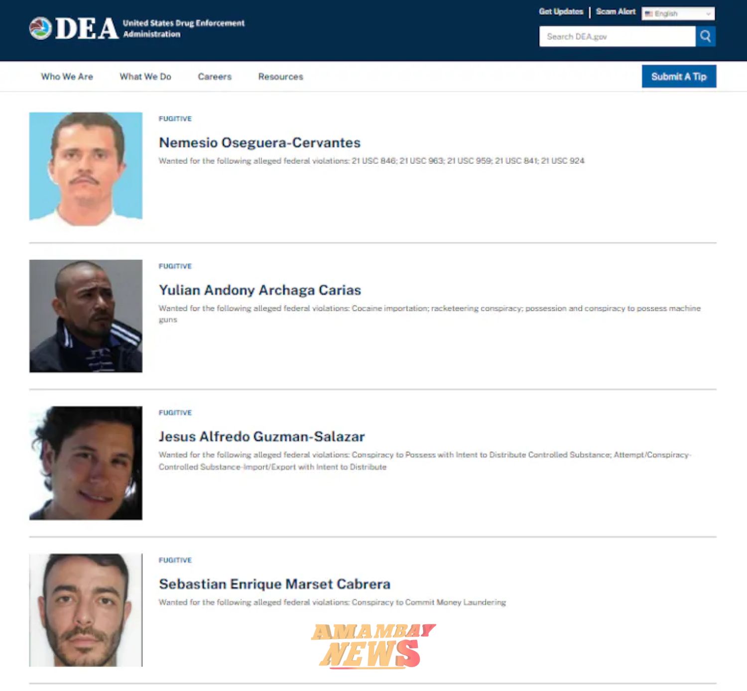 Con la muerte de “El Mencho”, Marset quedaría en el tercer lugar de los más buscados de la DEA