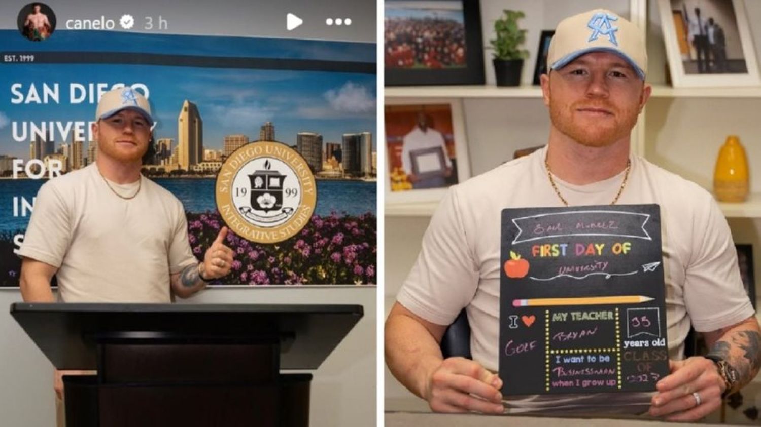 ‘Canelo’ Álvarez retoma sus estudios a los 35 años e ingresa a la Universidad de San Diego