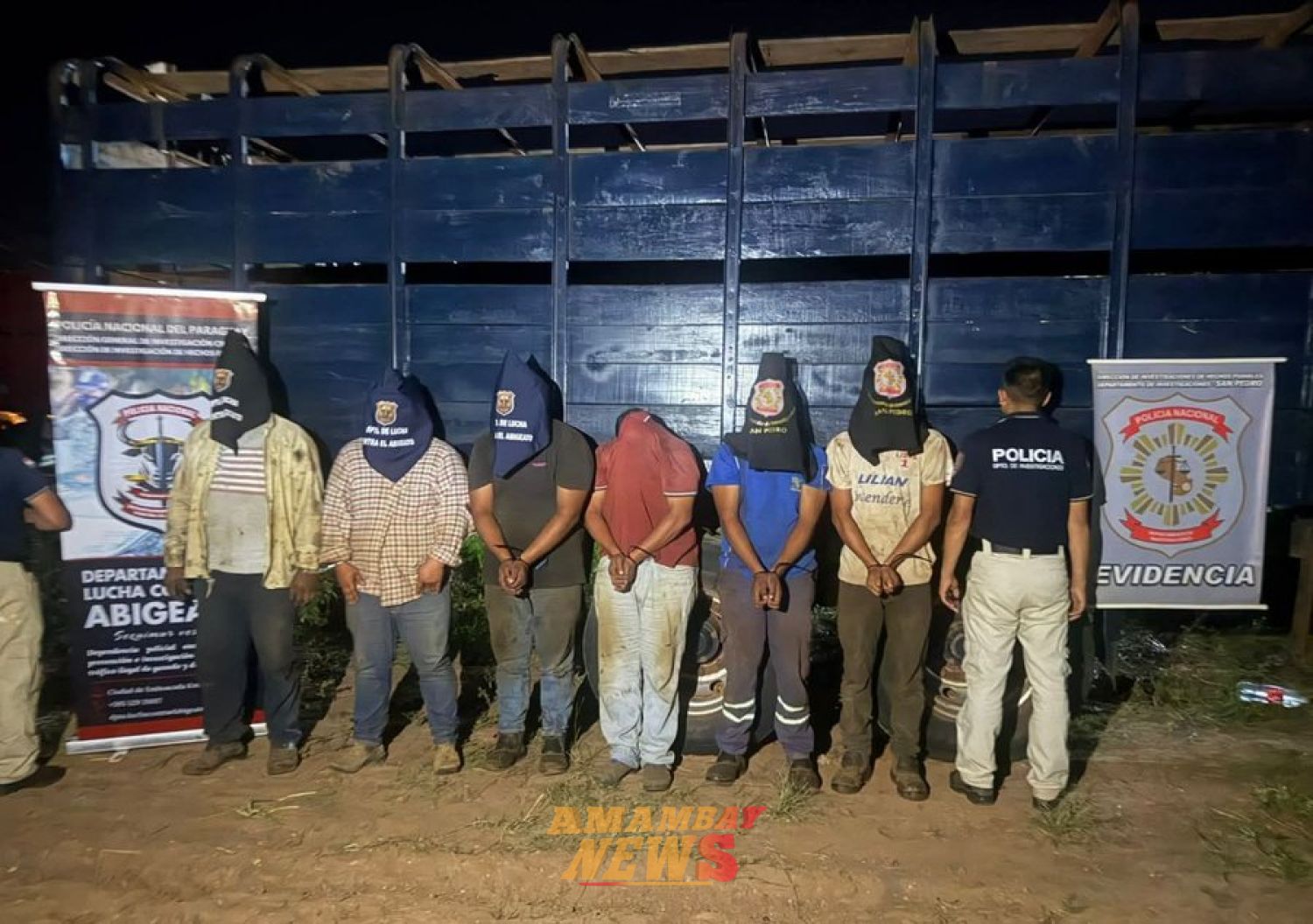 Operativo por abigeato deja detenidos y evidencias incautadas en Concepción