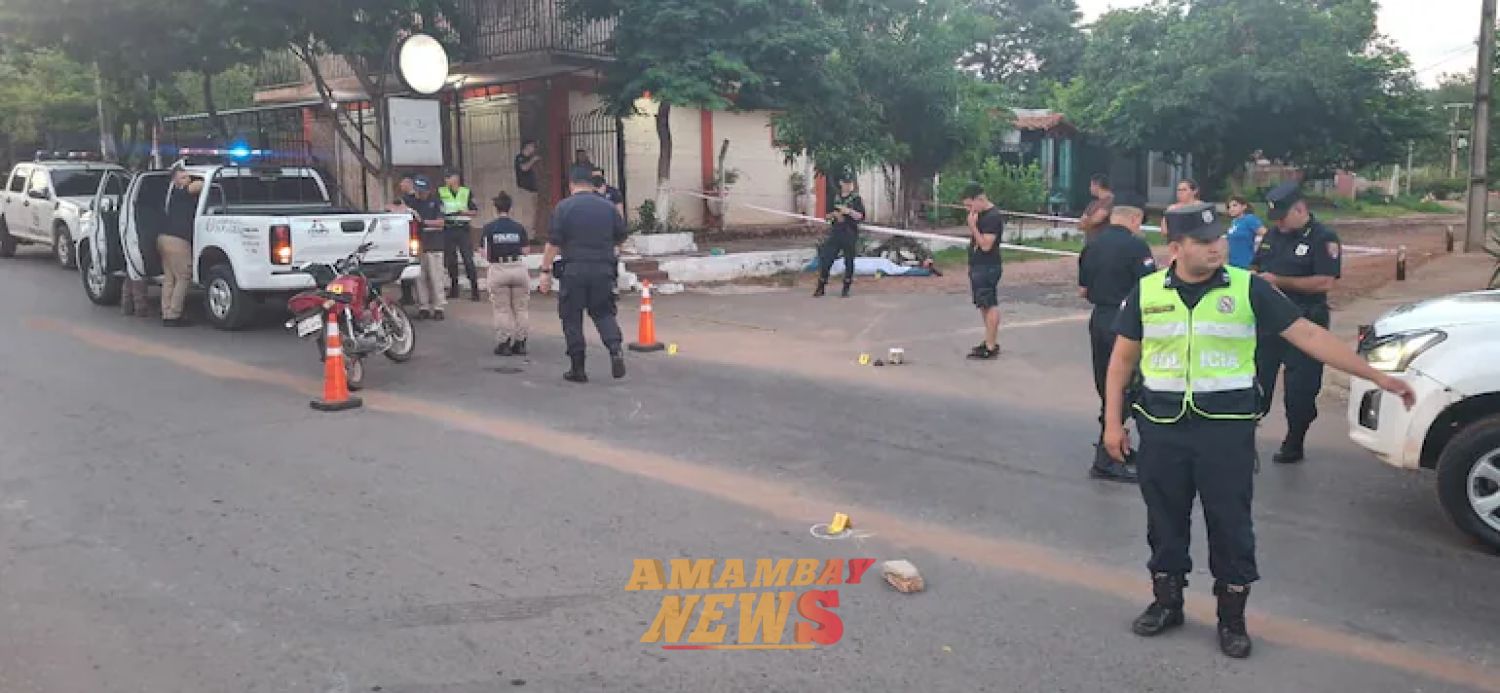 Motoasaltantes asesinan a un hombre que intentó proteger a víctima de asalto en Ñemby