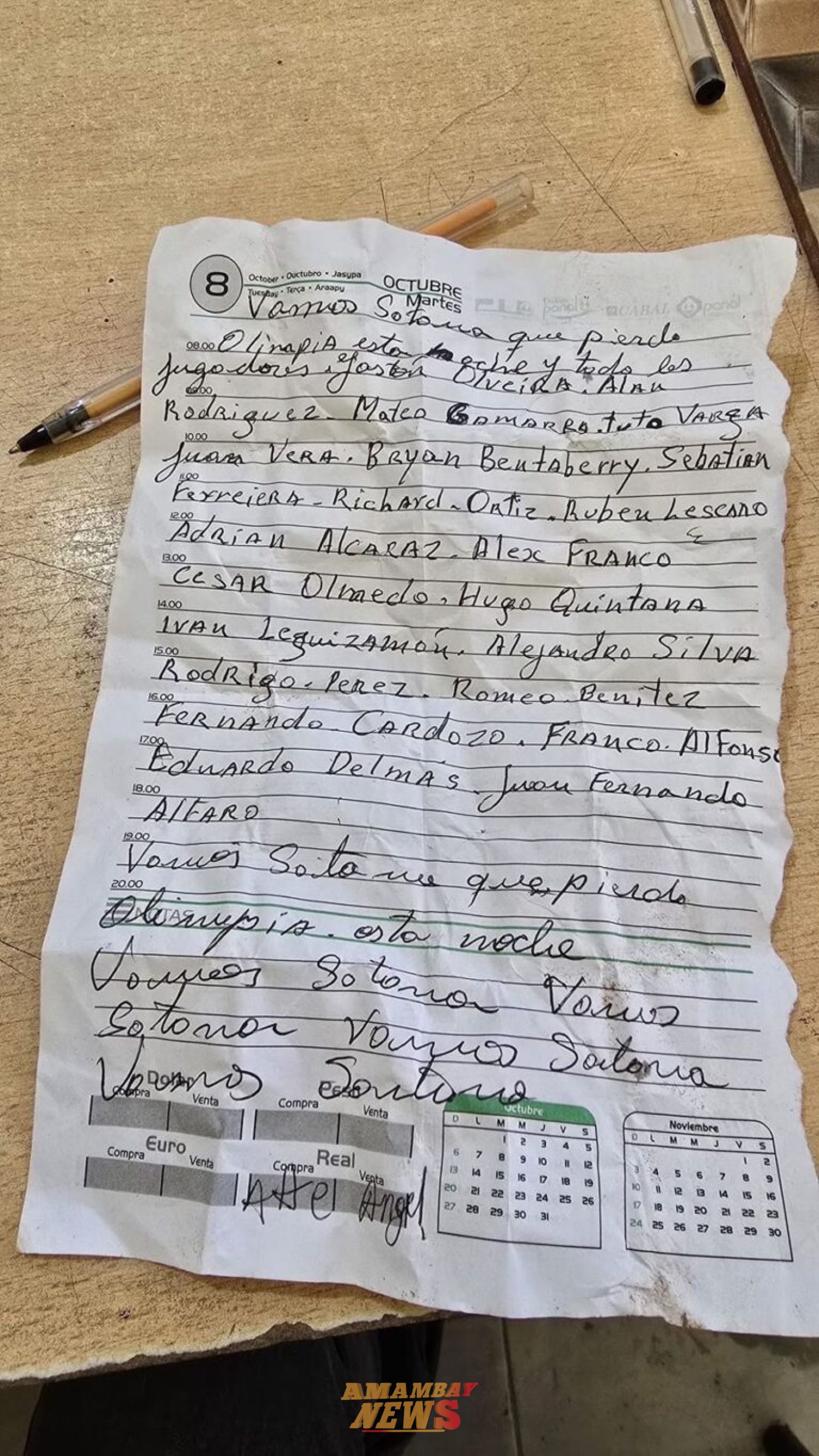 Hallan en el cementerio una carta dirigida a “Satanás” para que Olimpia pierda un partido
