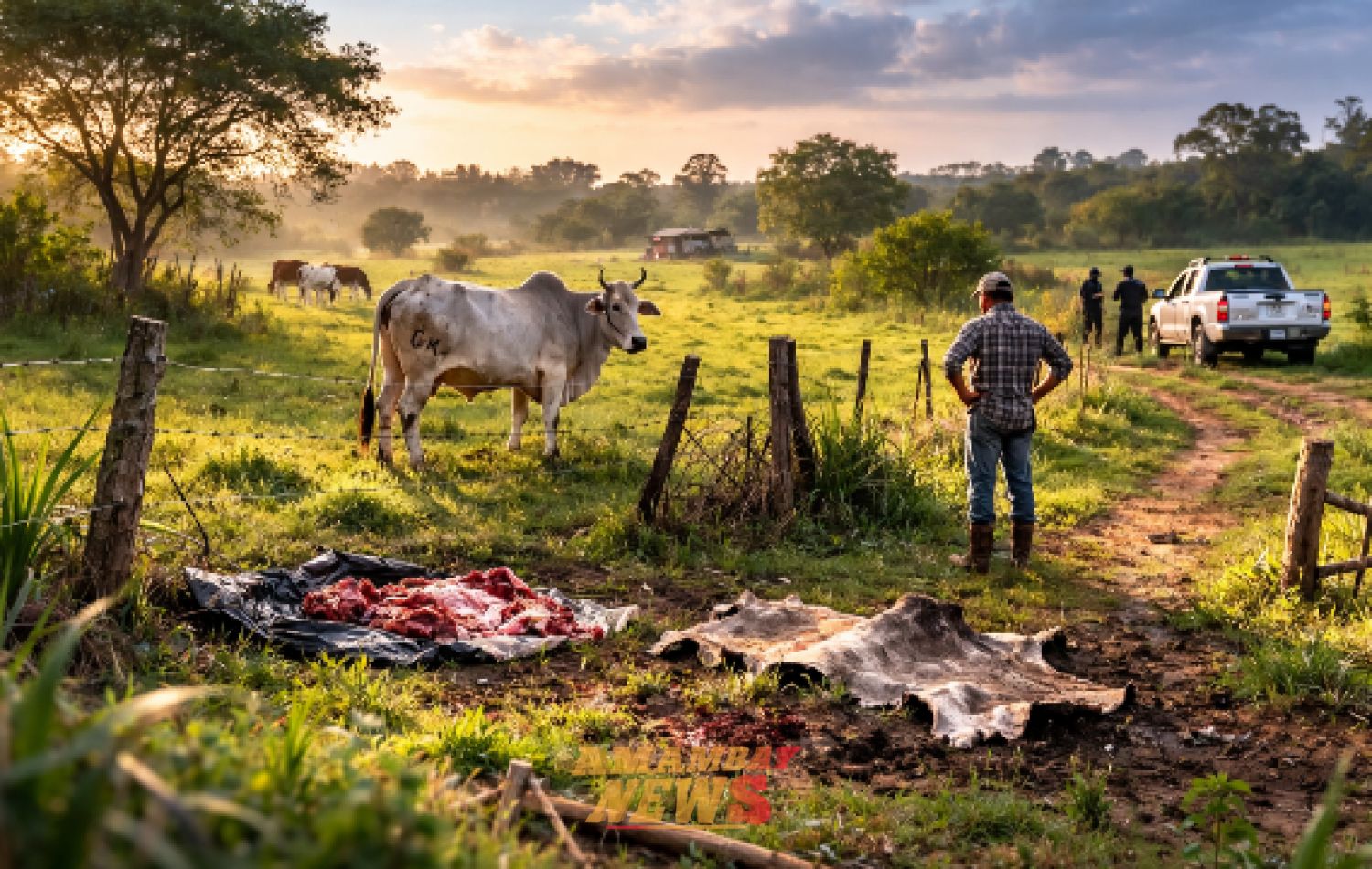 Abigeato en plena ciudad: faenan una vaca en Concepción