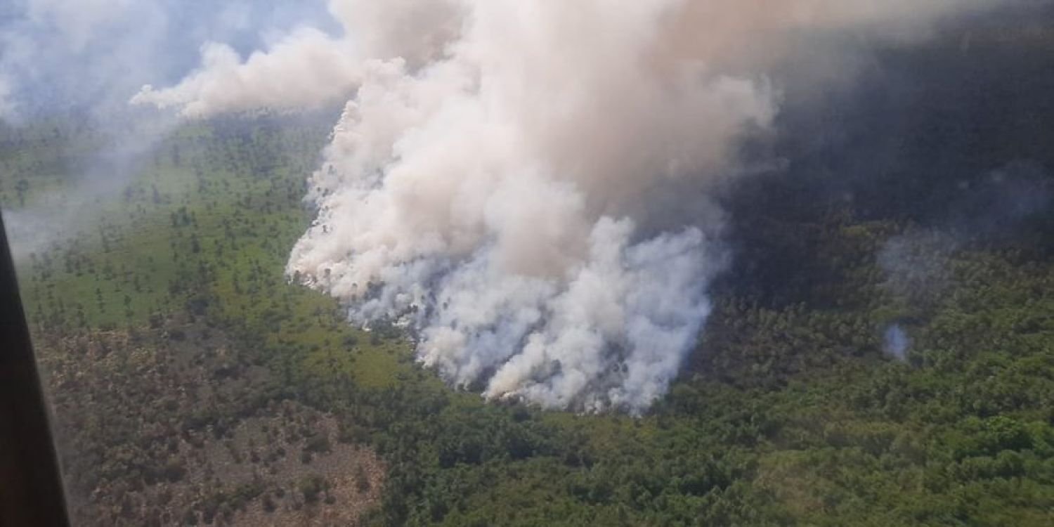Controlan incendio forestal en Villa Hayes tras más de 11 horas de intenso operativo