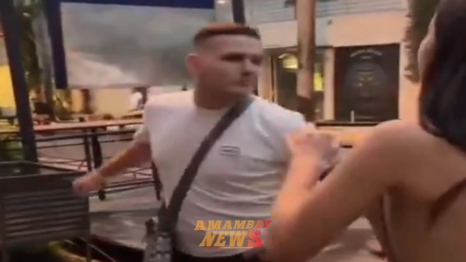 Hombre golpea a una joven a la salida de un local nocturno en Asunción