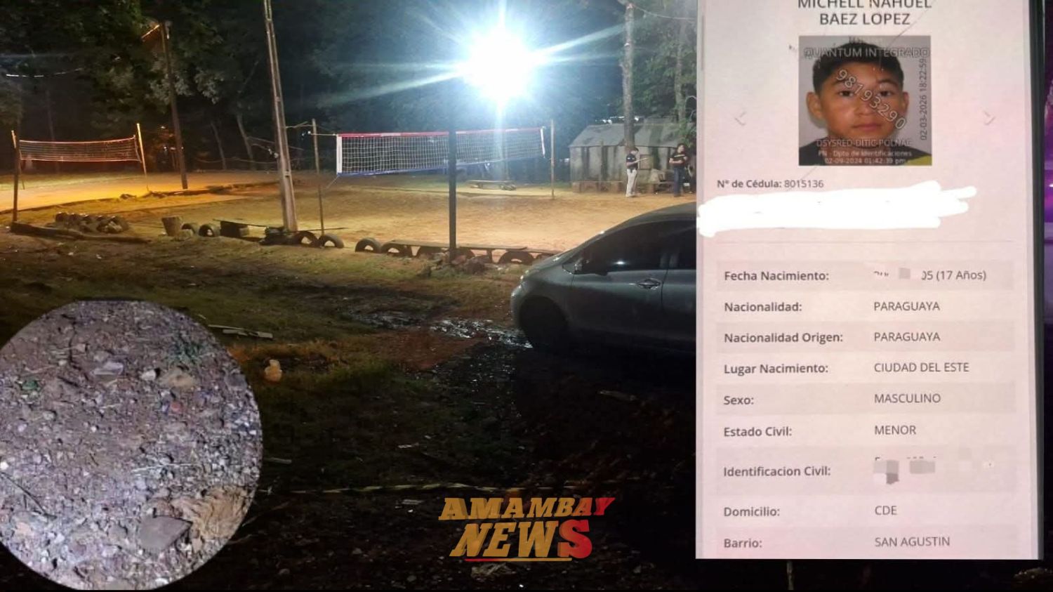 Un adolescente de 17 años fue asesinado a balazos en la noche de ayer lunes