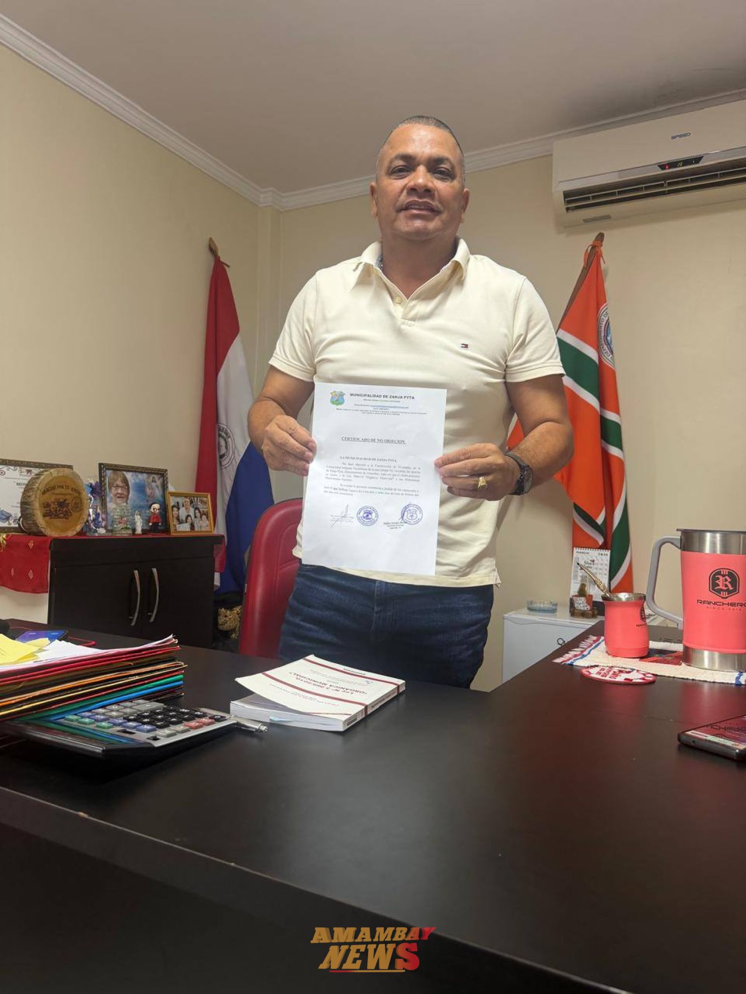 Intendente de Zanja Pytá, consigue la construcción de 70 viviendas populares para la comunidad indígena Tavamboae