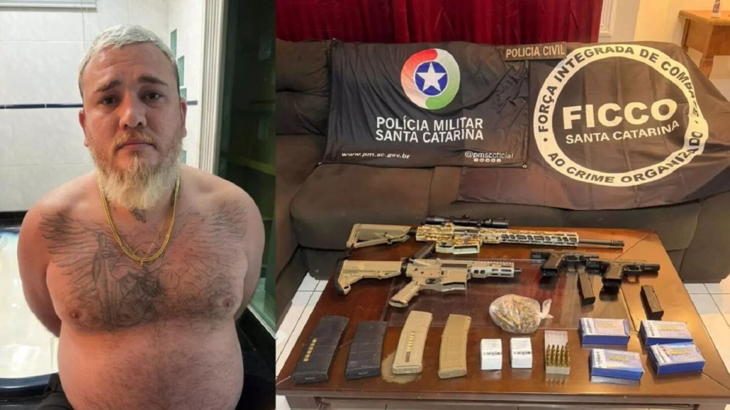 Presunto líder de un grupo criminal brasileño es detenido en Ponta Porã