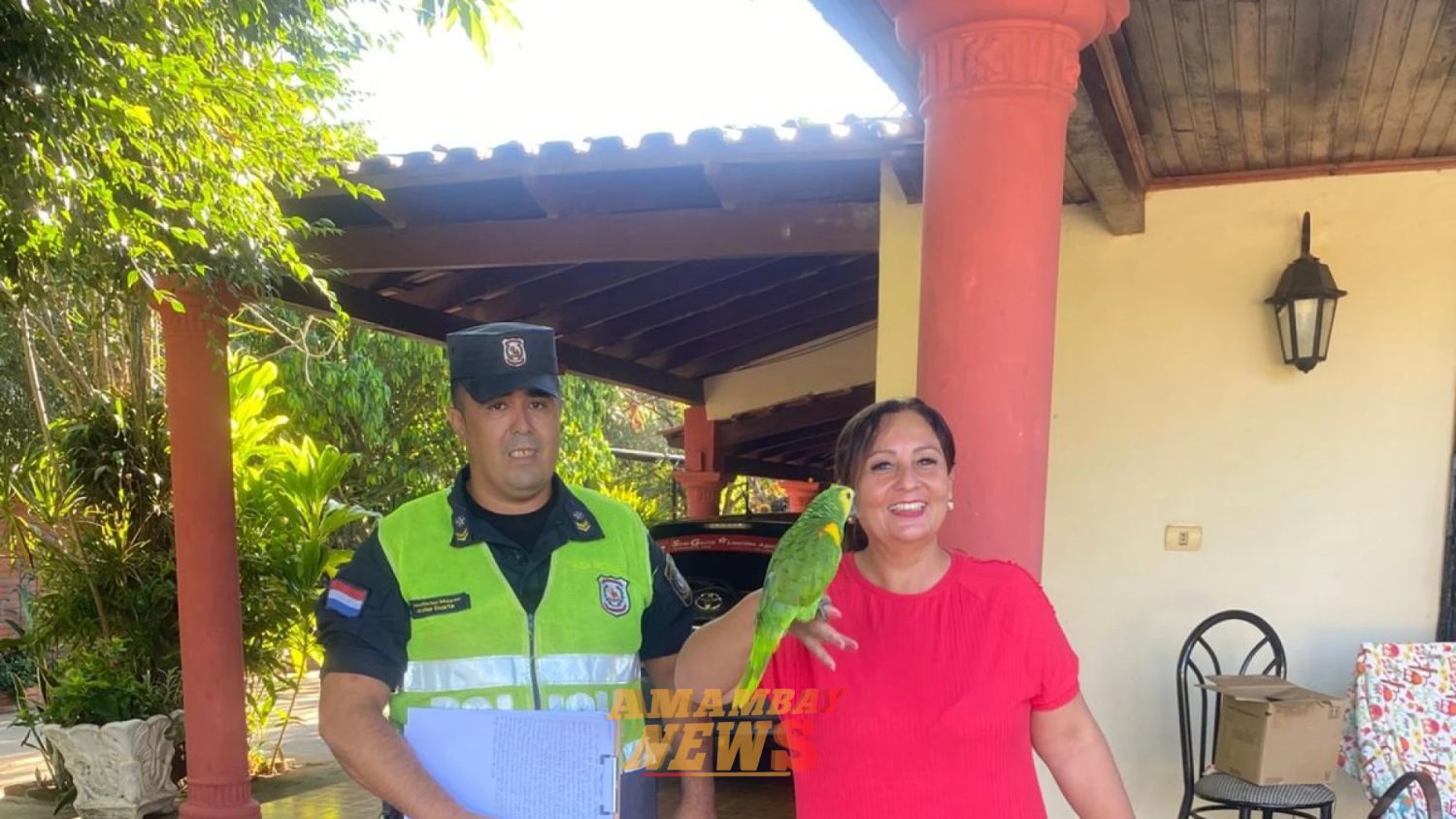 Guairá: Roba un loro, se arrepiente y cae al intentar devolverlo