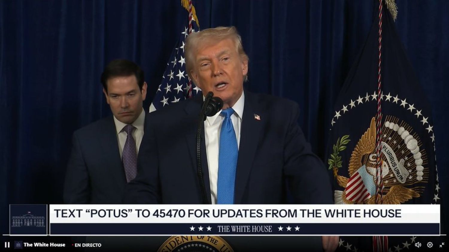 Trump: aranceles del 50 % a países que manden armas a Irán