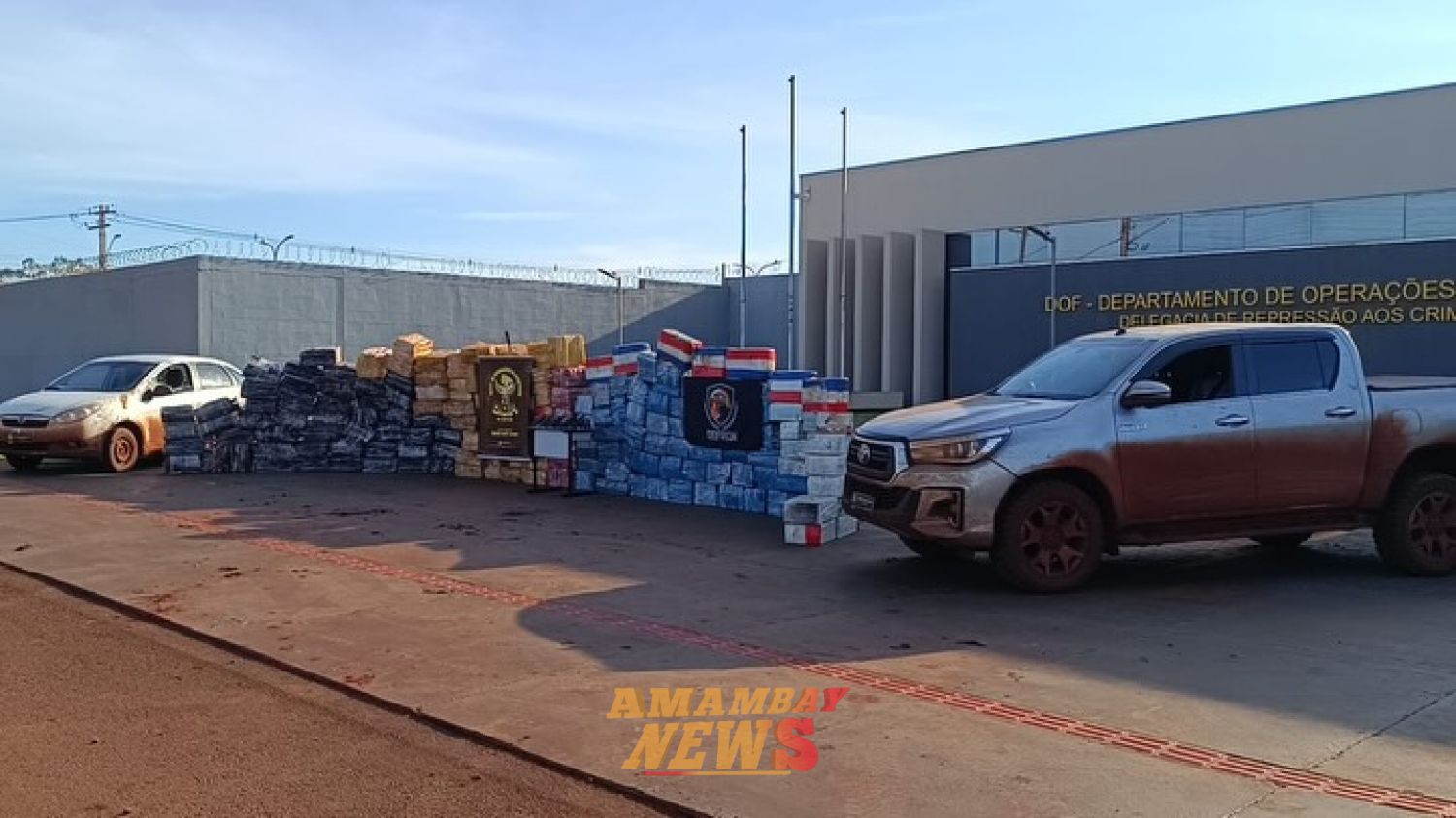 Cinco detenidos y toneladas de marihuana incautadas en operativo del Departamento de Operações de Fronteira