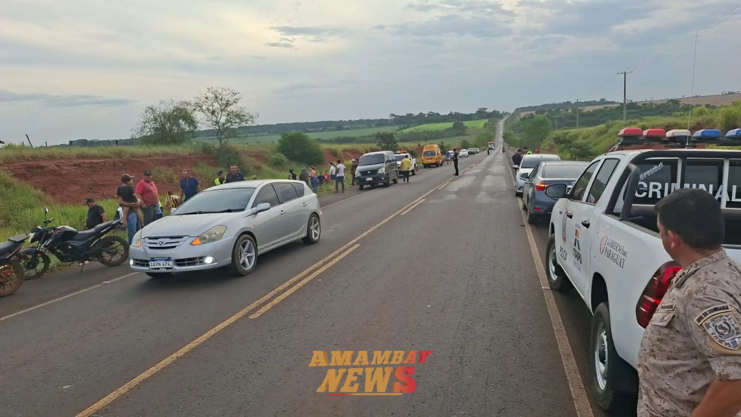 Tragedia en Santa Rosa del Aguaray: Adolescente muere en la ruta al caer de motocicleta