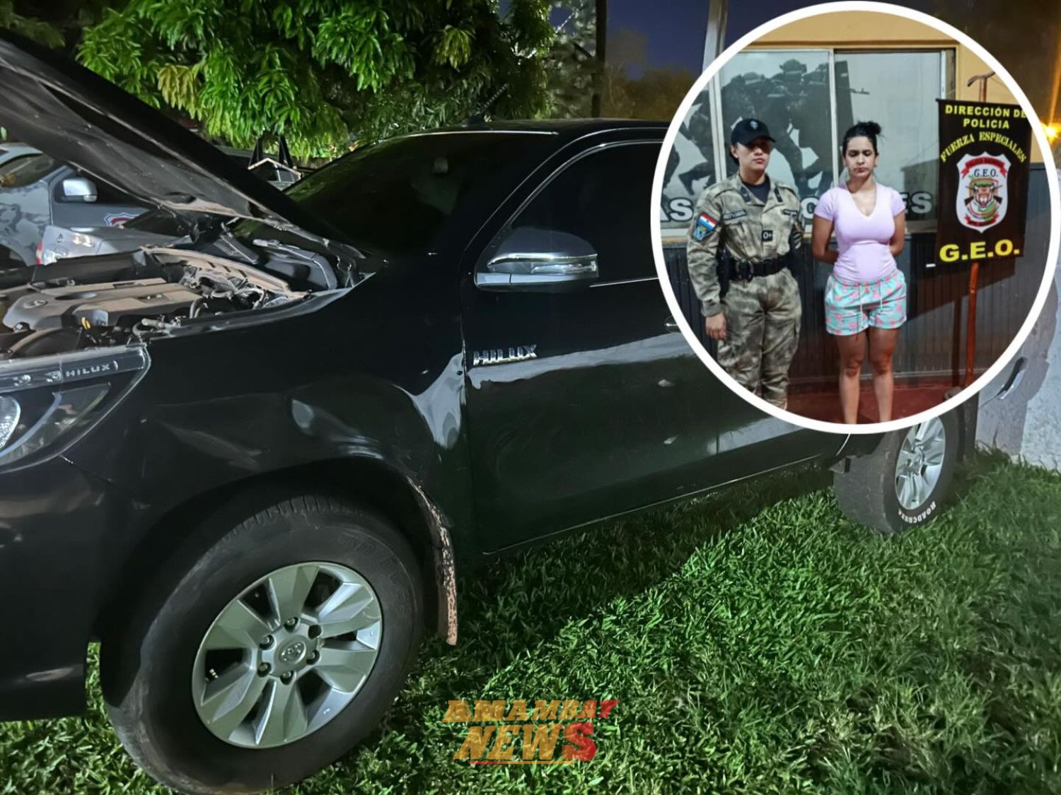 Aprehenden a mujer con camioneta robada en Pedro Juan Caballero