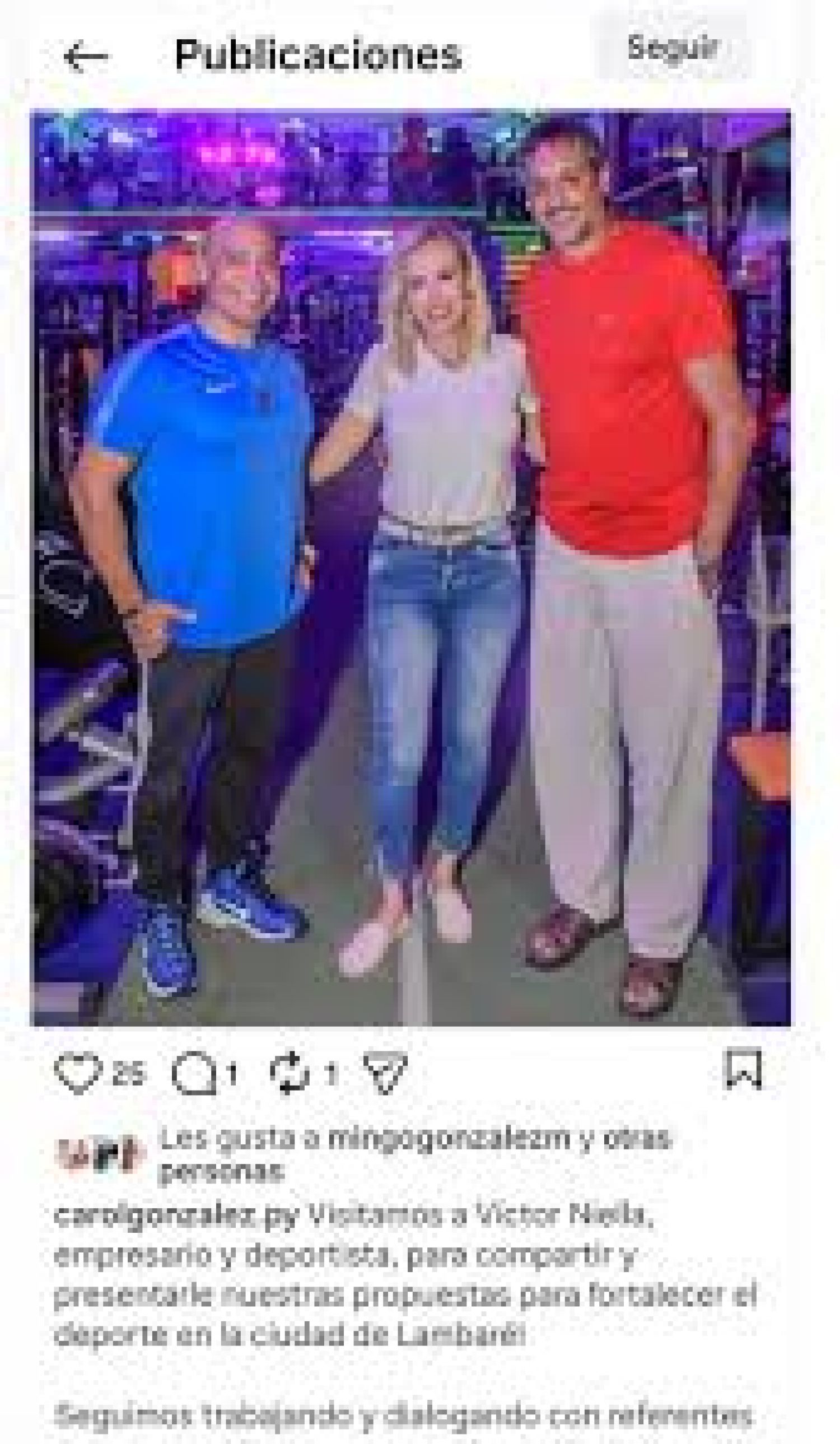 El papelón de Carol González con el conocido deportista Víctor Niella