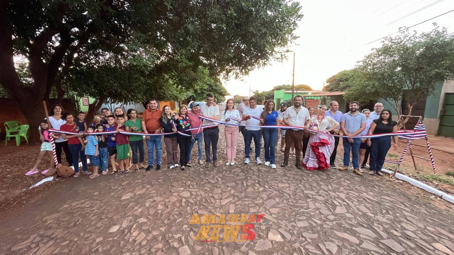 Fracción Santa Teresa de PJC recibe pavimentos tipo empedrado
