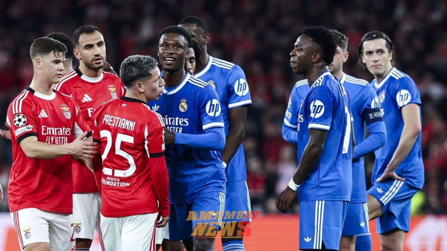 La UEFA suspende a Prestianni, jugador argentino del Benfica que presuntamente llamó “mono” a Vinícius
