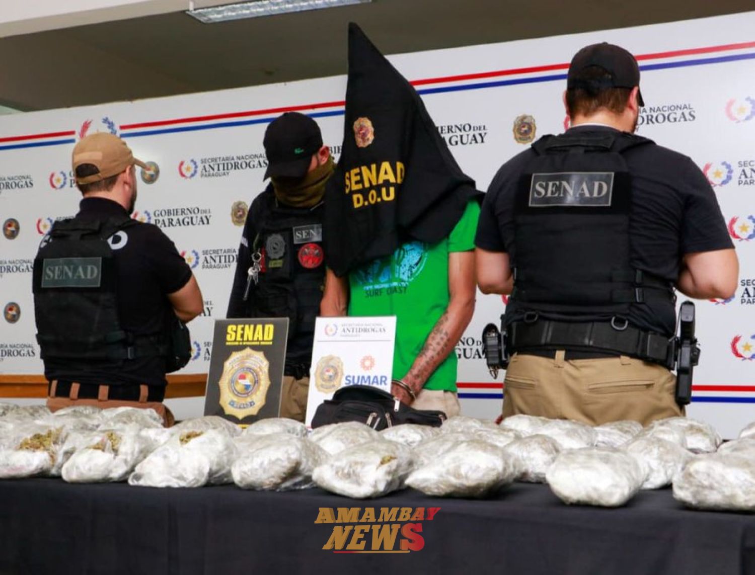 SENAD intercepta a "Krusty" con carga de marihuana destinada a distribución en Central