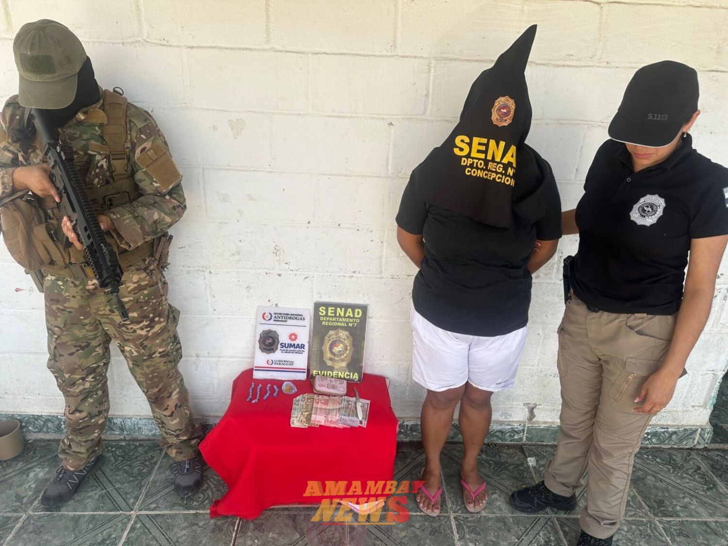 Detienen a mujer con dosis de crack en operativo contra el microtráfico en Vallemí