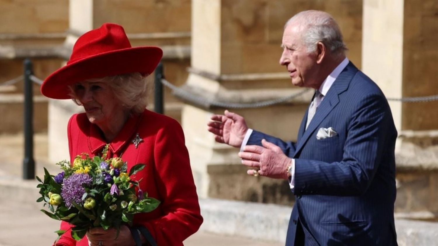 Los reyes de Inglaterra acuden a la misa de Pascua sin las hijas del expríncipe Andrés