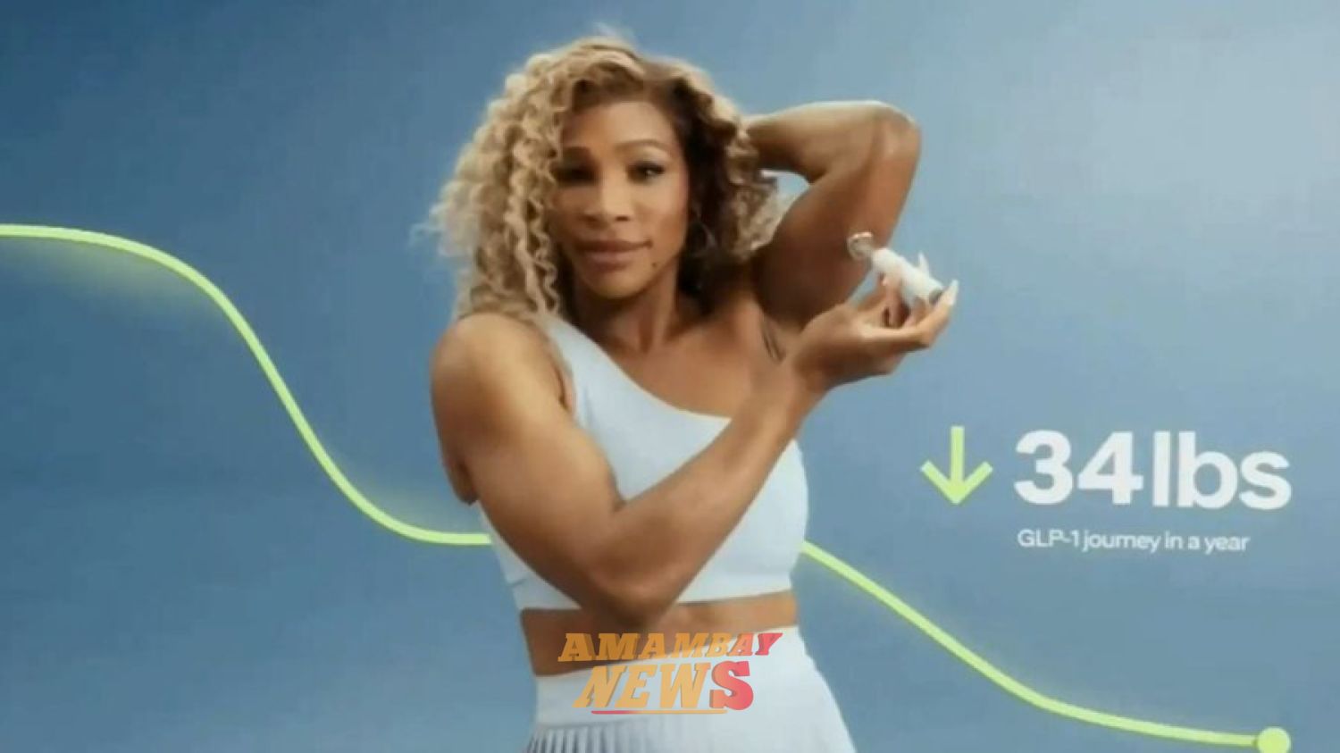 Llueven críticas a Serena Williams por aparecer en un comercial del Super Bowl inyectándose un medicamento para bajar de peso
