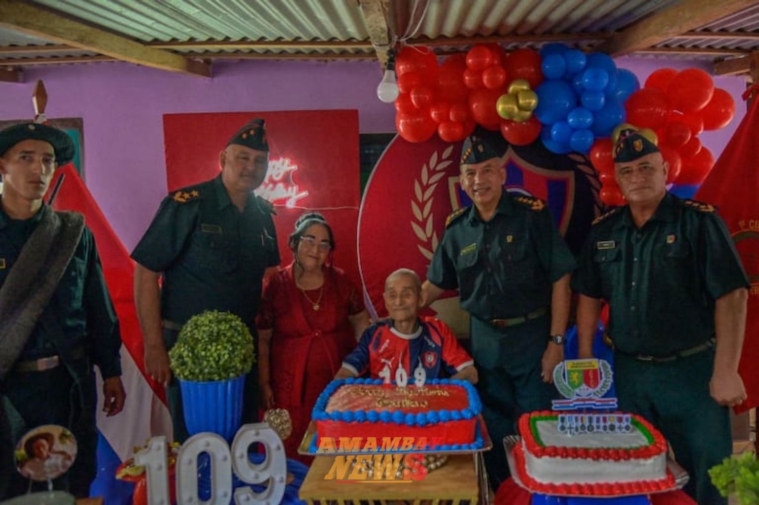 Veterano de la Guerra del Chaco celebra 109 años y recibe homenaje en Itakyry